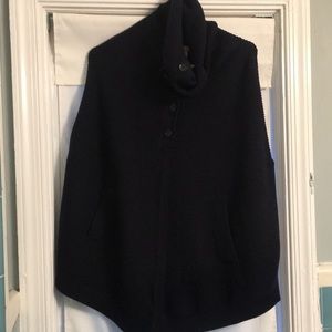 NWOT Banana Republic Navy Blue Poncho Sweater